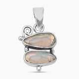 925 Sterling Silver Ethiopian Opal Pendants
