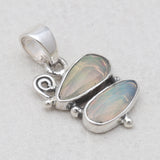 925 Sterling Silver Ethiopian Opal Pendants