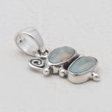 925 Sterling Silver Ethiopian Opal Pendants