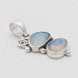925 Sterling Silver Ethiopian Opal Pendants