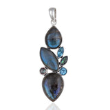 925 Sterling Silver Labradorite Pendant