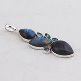 925 Sterling Silver Labradorite Pendant