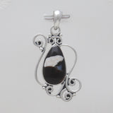 Peanut Wood Jasper Silver Pendants