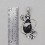 Peanut Wood Jasper Silver Pendants