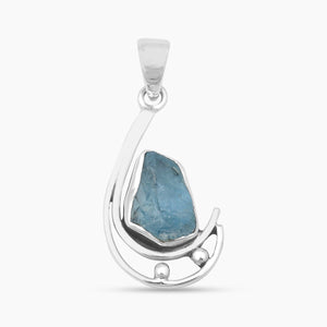 925 Silver Aquamarine Pendants