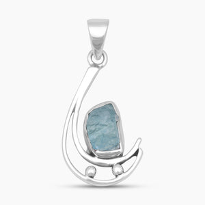 925 Silver Aquamarine Pendants