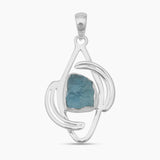 Aquamarine Designer Solid Silver Pendants