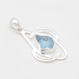 Aquamarine Silver Pendants