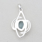 Aquamarine Designer Solid Silver Pendants