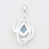 Aquamarine Silver Pendants