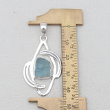 Aquamarine Designer Solid Silver Pendants