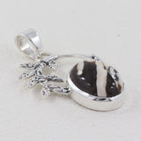 Peanut Wood Jasper Silver Pendants