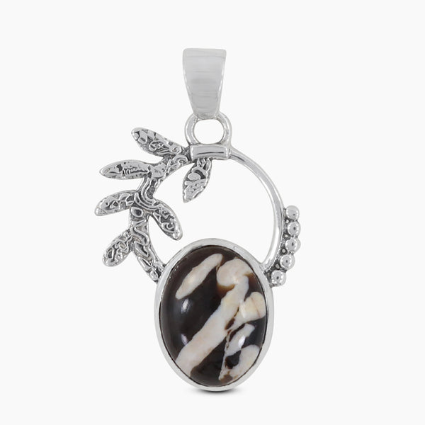 Peanut Wood Jasper Silver Pendants