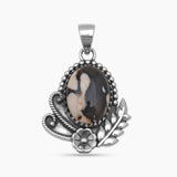 Peanut Wood Jasper Silver Pendants