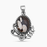Peanut Wood Jasper Silver Pendants