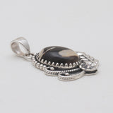 Peanut Wood Jasper Silver Pendants