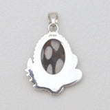 Peanut Wood Jasper Silver Pendants