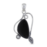 925 Starling Silver Black Onyx Pendant