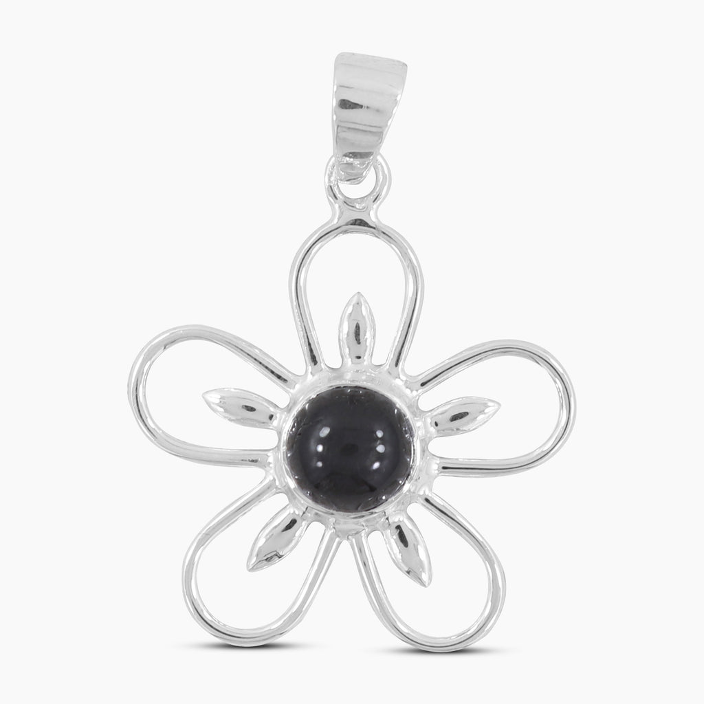 925 Sterling Silver Black Star Pendants