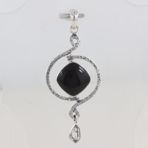 925 Silver Black Onyx Pendant