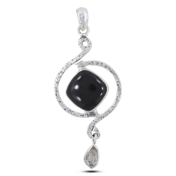 925 Silver Black Onyx Pendant