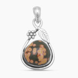 925 Sterling Silver Ocean Jasper Pendants