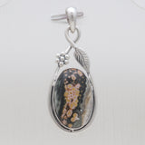 925 Sterling Silver Ocean Jasper Pendants