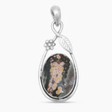 925 Sterling Silver Ocean Jasper Pendants