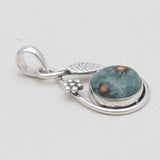 925 Sterling Silver Ocean Jasper Pendants
