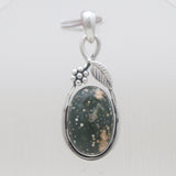 925 Sterling Silver Ocean Jasper Pendants