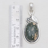 925 Sterling Silver Ocean Jasper Pendants