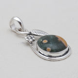 925 Sterling Silver Ocean Jasper Pendants