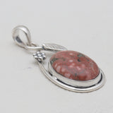 925 Sterling Silver Ocean Jasper Pendants