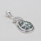 925 Sterling Silver Ocean Jasper Pendants