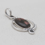 925 Sterling Silver Ocean Jasper Pendants