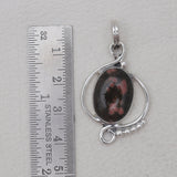 925 Sterling Silver Ocean Jasper Pendants