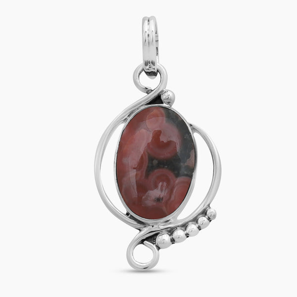 925 Sterling Silver Ocean Jasper Pendants