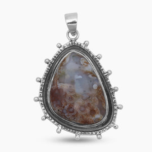 Ocean Jasper Silver Pendants