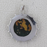 925 Sterling Silver Ocean Jasper Pendant