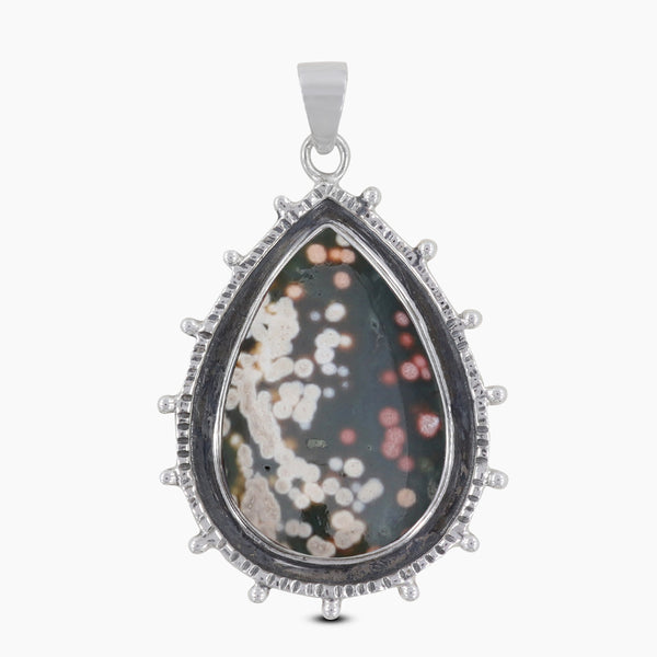 Ocean Jasper Silver Pendants