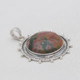 Ocean Jasper Silver Pendants