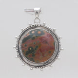 Ocean Jasper Silver Pendants