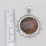 Ocean Jasper Silver Pendants