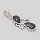 925 Sterling Silver Garnet Pendants