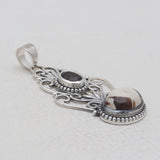 Peanut Wood Jasper Silver Pendants