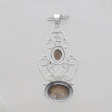 Peanut Wood Jasper Silver Pendants