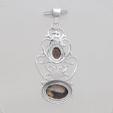 Peanut Wood Jasper Silver Pendants