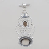 Peanut Wood Jasper Silver Pendants