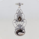 Peanut Wood Jasper Silver Pendants