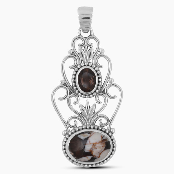 Peanut Wood Jasper Silver Pendants